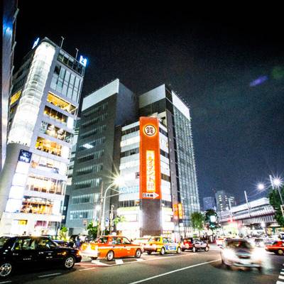 夜景模特