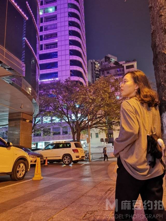 夜景模特