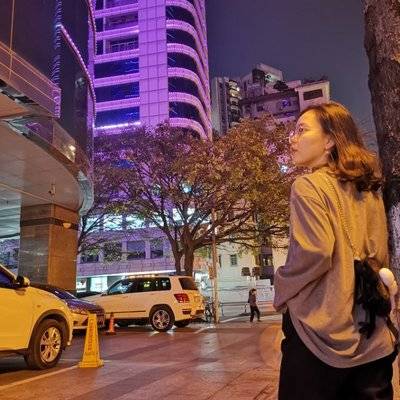 夜景模特