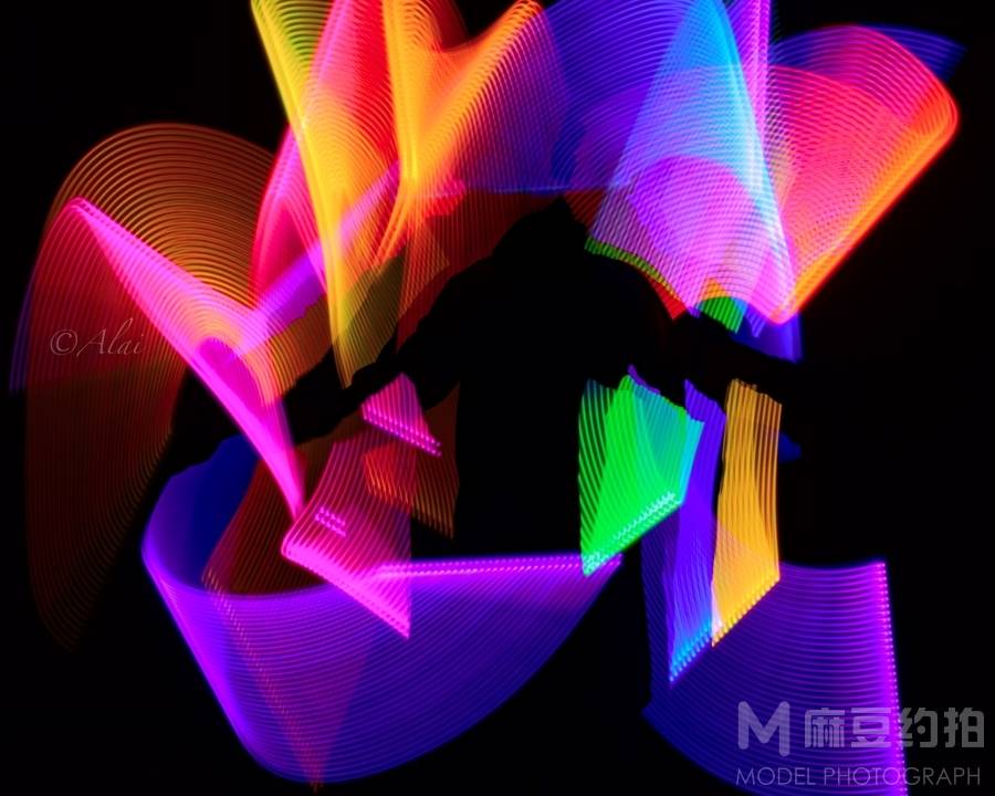 夜景模特