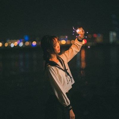夜景模特