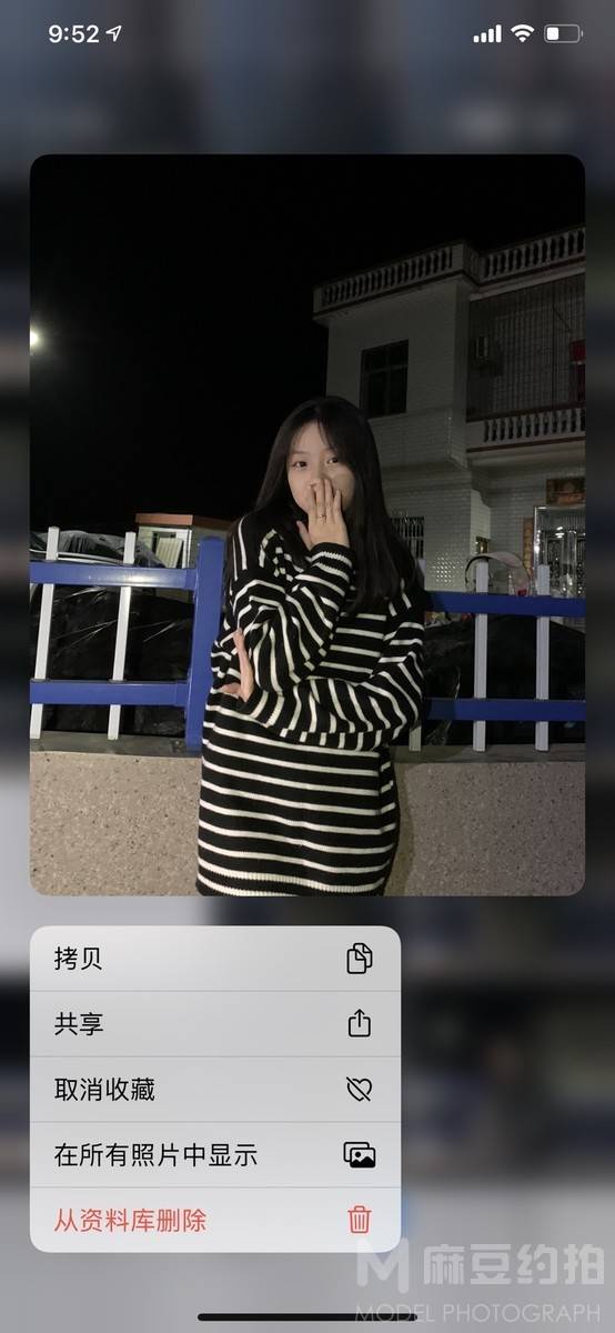 夜景模特