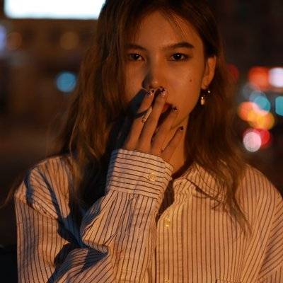 夜景模特