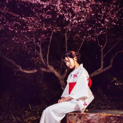 夜景模特