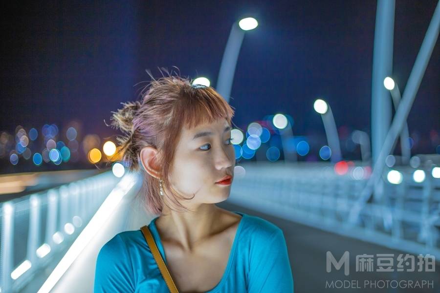 夜景模特