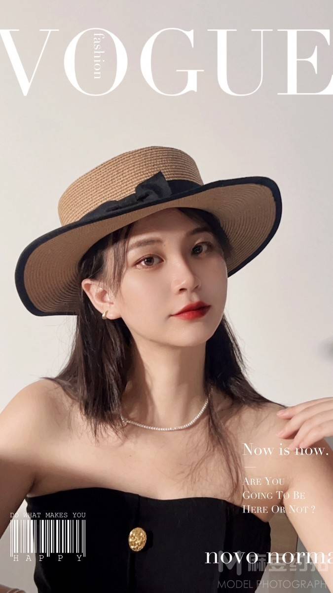 黑白模特