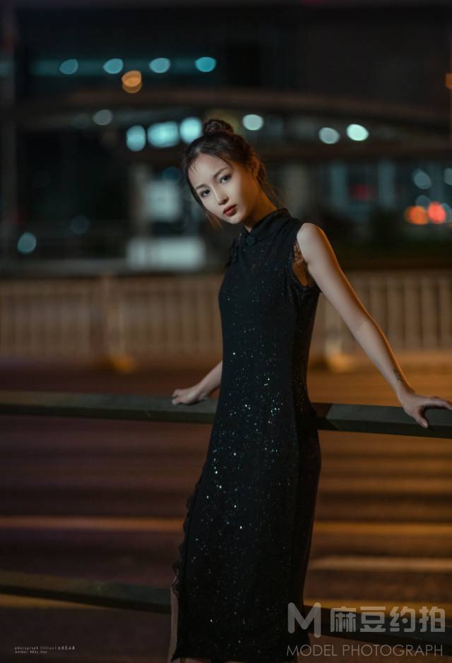 夜景模特