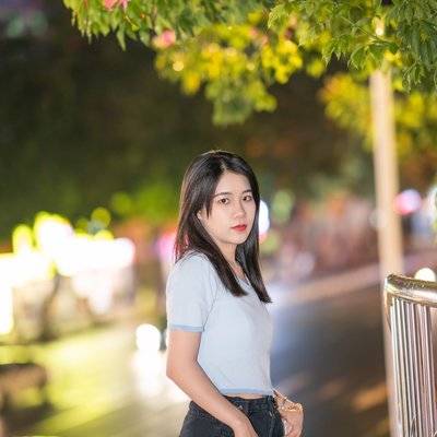 夜景模特