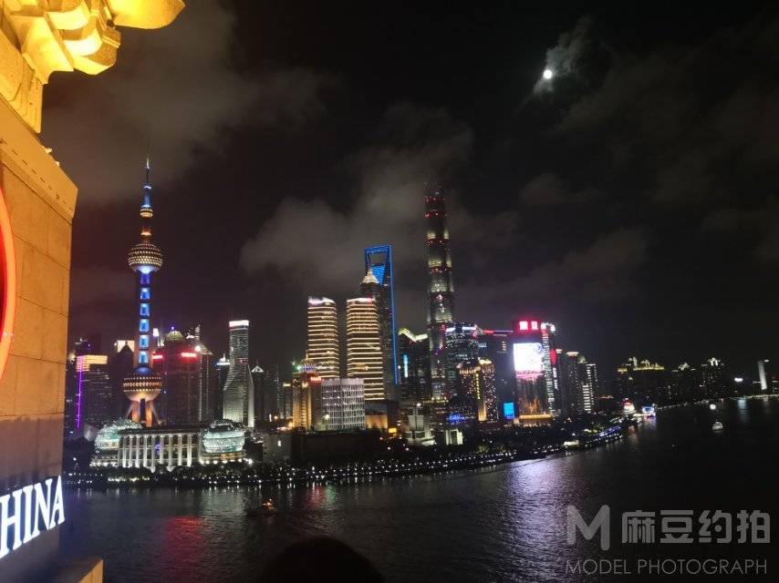 夜景模特