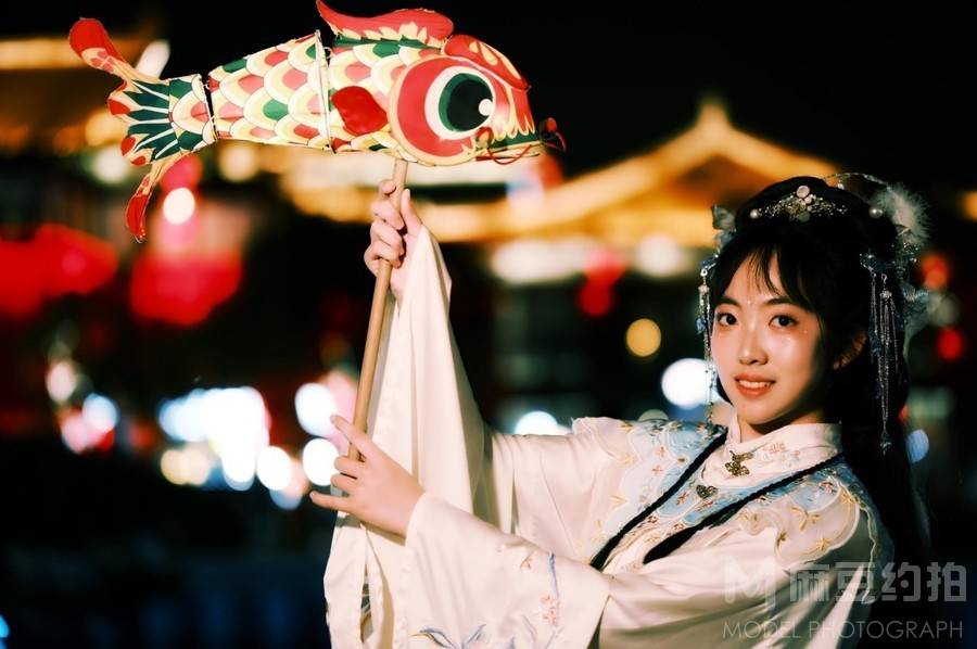 夜景模特
