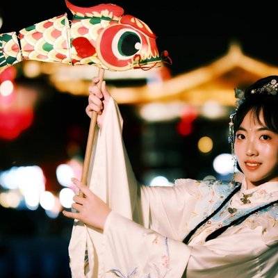 夜景模特