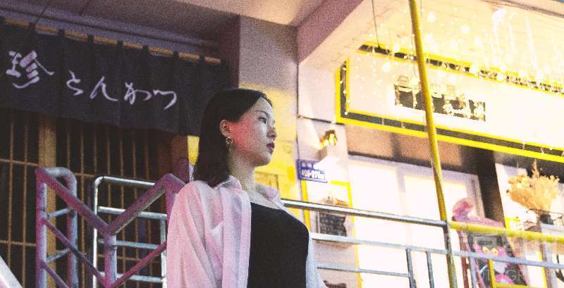 夜景模特
