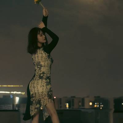 夜景模特