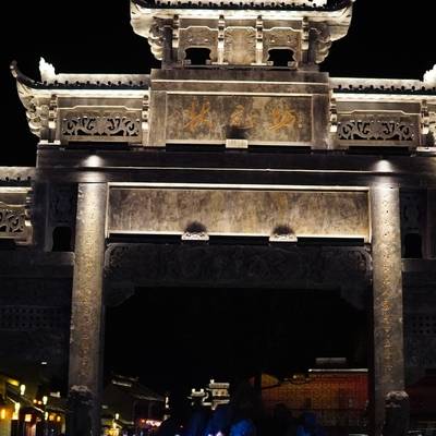 夜景模特