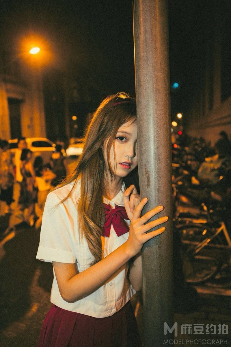 夜景模特