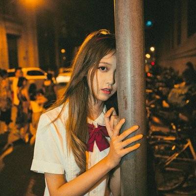 夜景模特