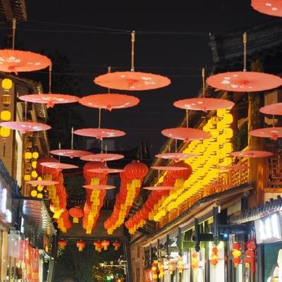 夜景模特