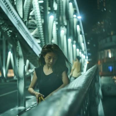 夜景模特