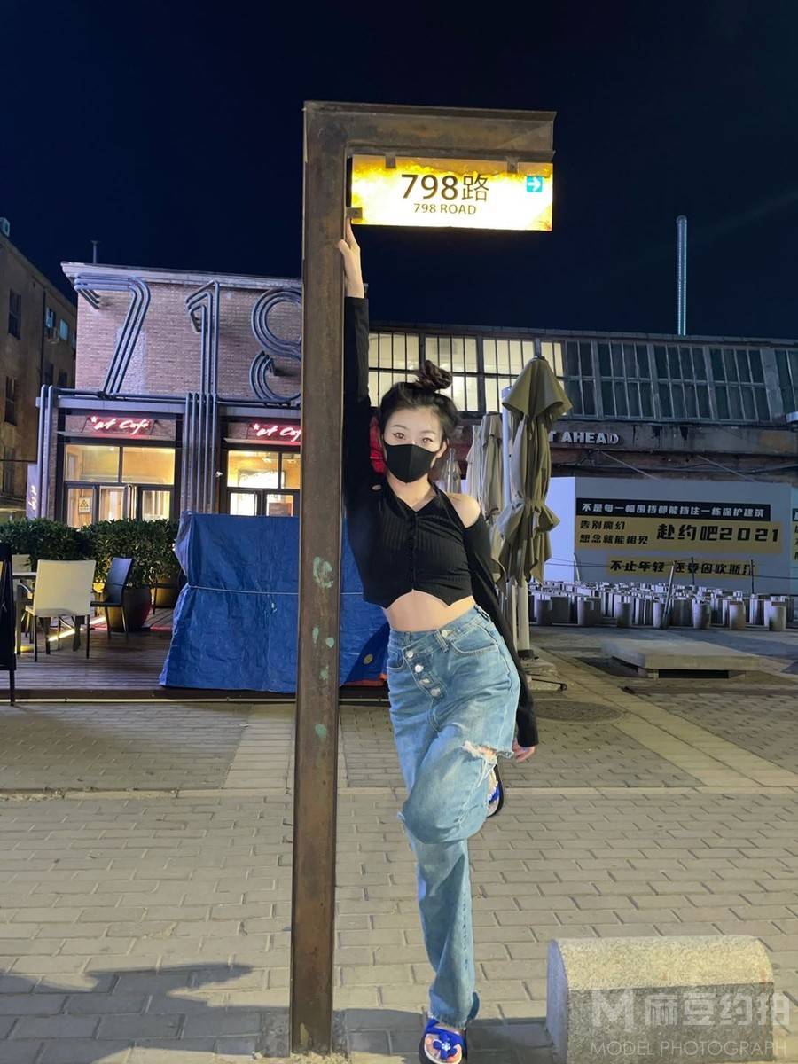 夜景模特