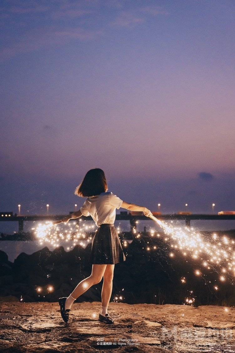 夜景模特