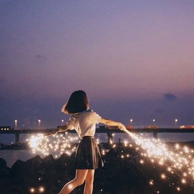 夜景模特