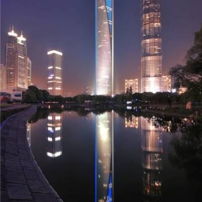 夜景模特