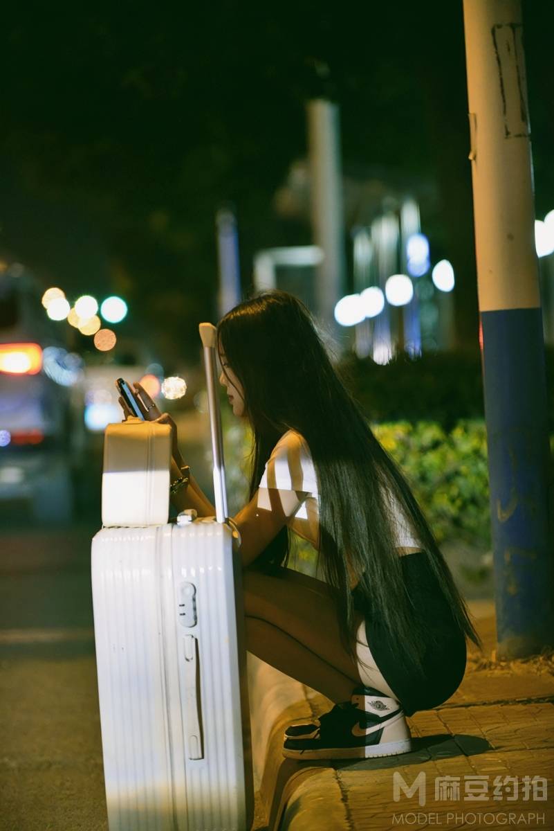 夜景模特