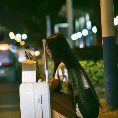 夜景模特