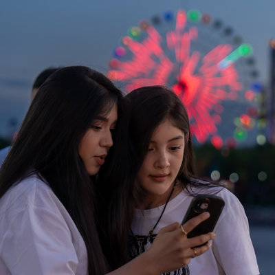夜景模特