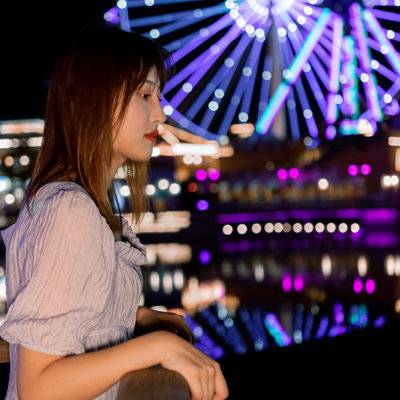 夜景模特