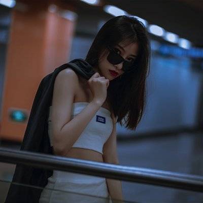 夜景模特