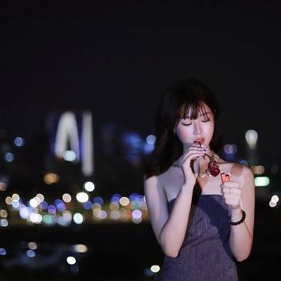 夜景模特