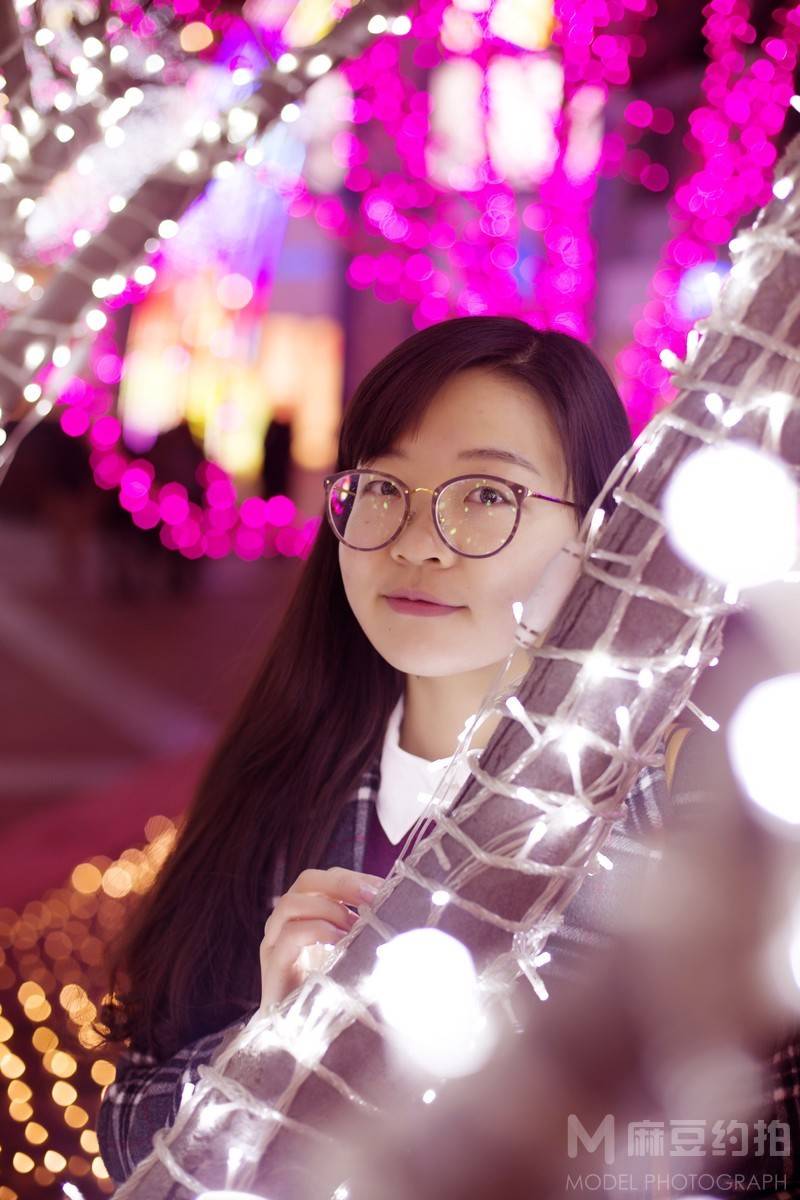 夜景模特