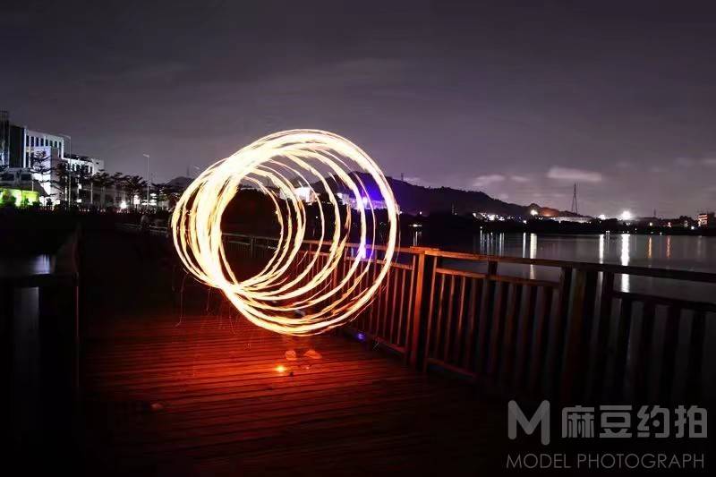夜景模特
