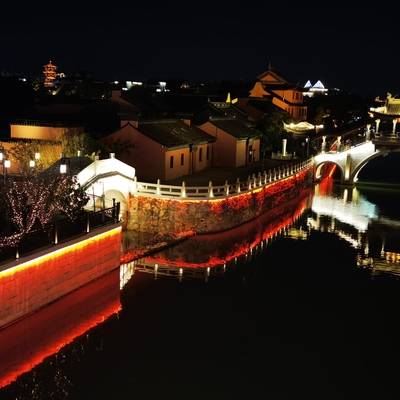 夜景模特