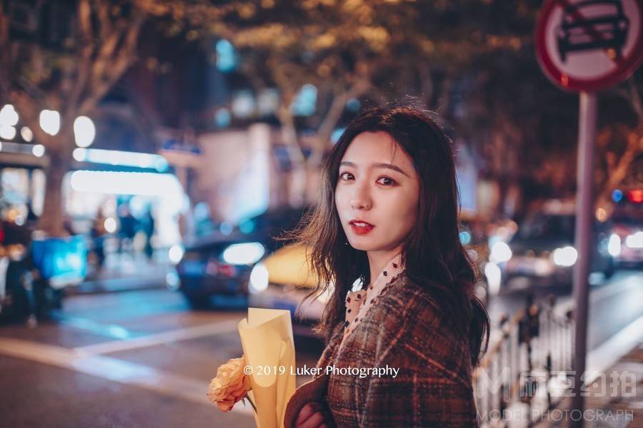 夜景模特