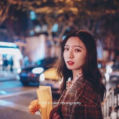 夜景模特