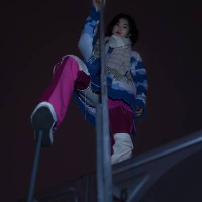 夜景模特