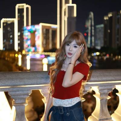 夜景模特