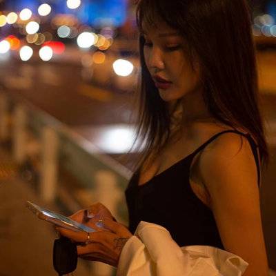 夜景模特