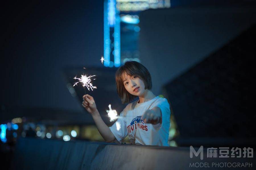 夜景模特