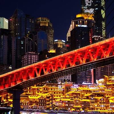 夜景模特