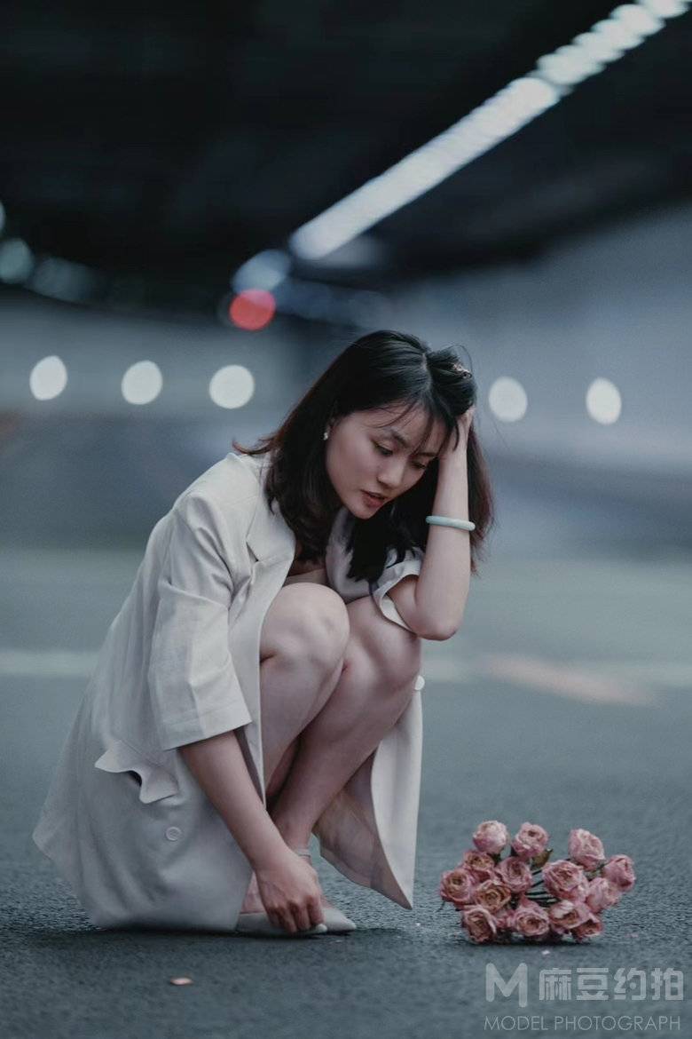 夜景模特
