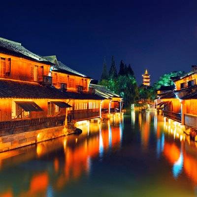 夜景模特