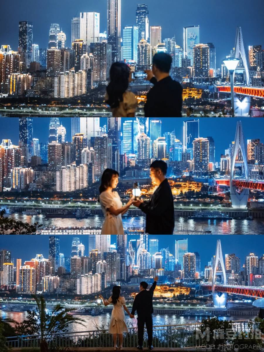 夜景模特