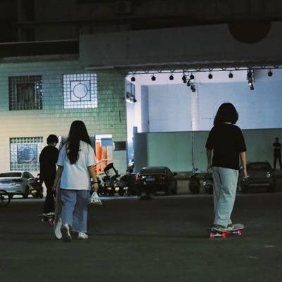夜景模特