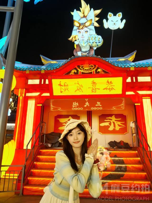 夜景模特