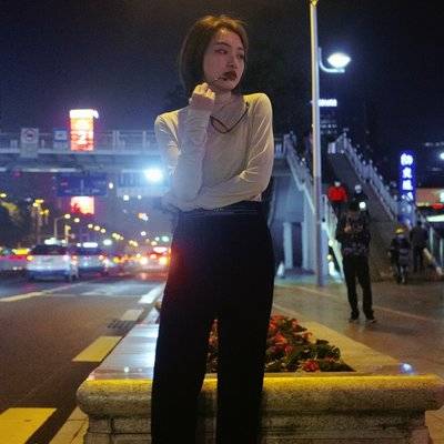 夜景模特