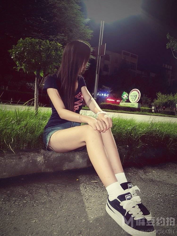 夜景模特