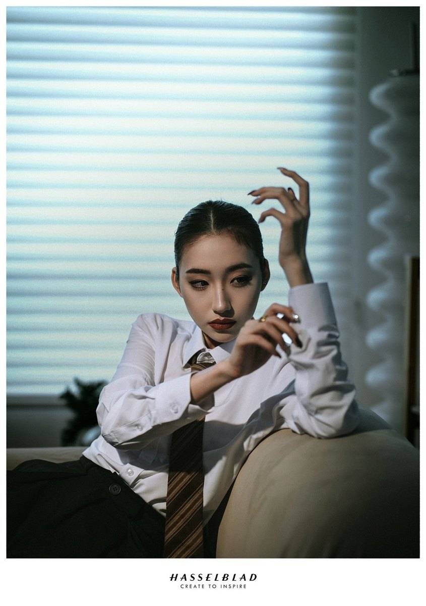 黑白模特